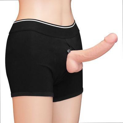 남자 게이 비 독성 딜도 라구 딜도 섹스 토이 빈 페니스 바지 ROHS 승인
