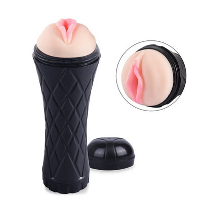 ABS TPE 현실적인 남성 자위 장난감 24cm 구강 질
