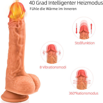 무선 자전 난방 꿀 성 장난감 23cm 진동하는 딜도
