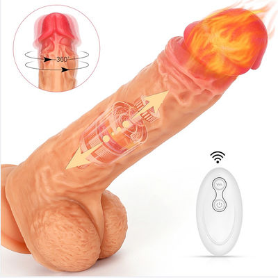 무선 자전 난방 꿀 성 장난감 23cm 진동하는 딜도
