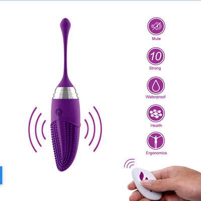 방수 원격 제어 실리콘 계란 진동기 10 주파수 100mm IPX7
