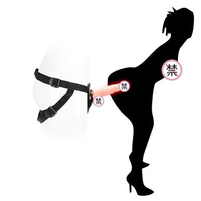 흡입 컵을 가진 의학 급료 실리콘 현실적 남근 딜도 14.5cm