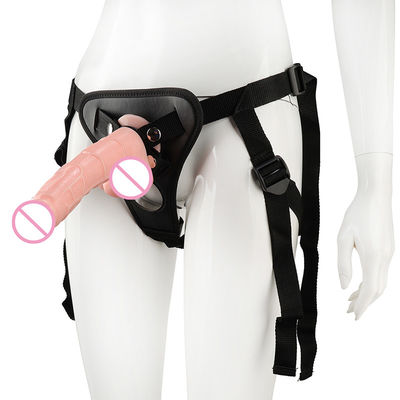 흡입 컵을 가진 의학 급료 실리콘 현실적 남근 딜도 14.5cm