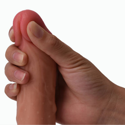 22.5cm 수음을 위한 거대한 딜도 라구 딜도 성 장난감 의학 연약한 실리콘