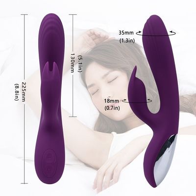 USB 충전 22.5cm 진동기 성 장난감 건강한 실리콘 10 속도