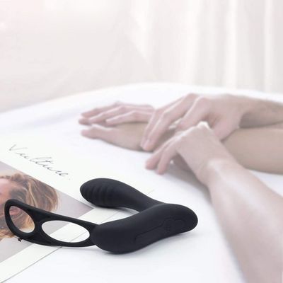 3 1개의 남성 반지 진동기에서 개인화된 엉덩이 플러그 무선 원격 제어 400mah