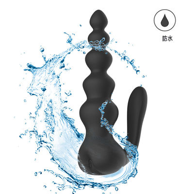원격 제어 항문 섹스 토이 항문 구슬 플러그 이중 진동 16cm
