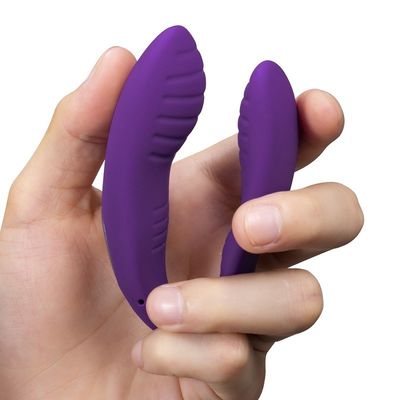 USB 충전식 U 모양 여자 섹스 토이 10 속도 11cm 길이